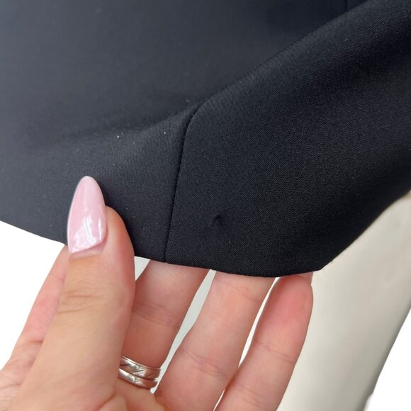 Veronica Beard Black Tux Single Breasted Vest Nylon Blazer size 6 - Picture 8 of 11